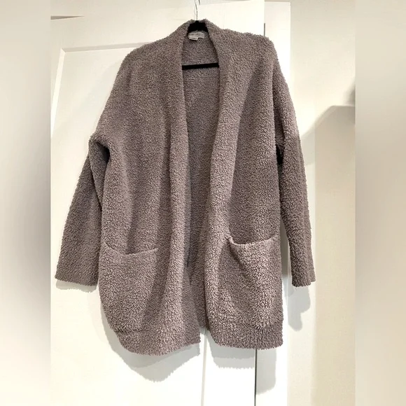 Barefoot Dreams Cozy Gray Cardigan - Picture 3 of 7